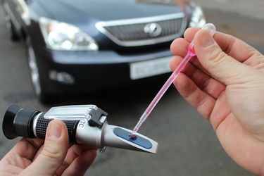 Anti-freeze concentration tested