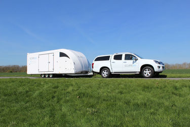 State of the art enclosed vehicle transporter