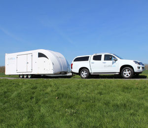 State of the art enclosed vehicle transporter